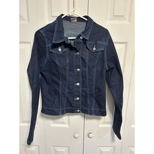 Watch LA Women's Denim Jean Trucker Jacket Vintage Made In The USA Blue Sz Large